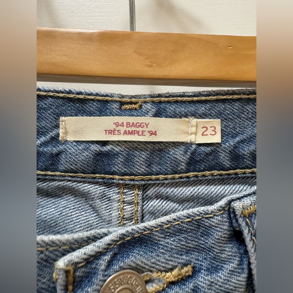 Levi's Light Blue Distressed Flare Jeans - Picture 3 of 4